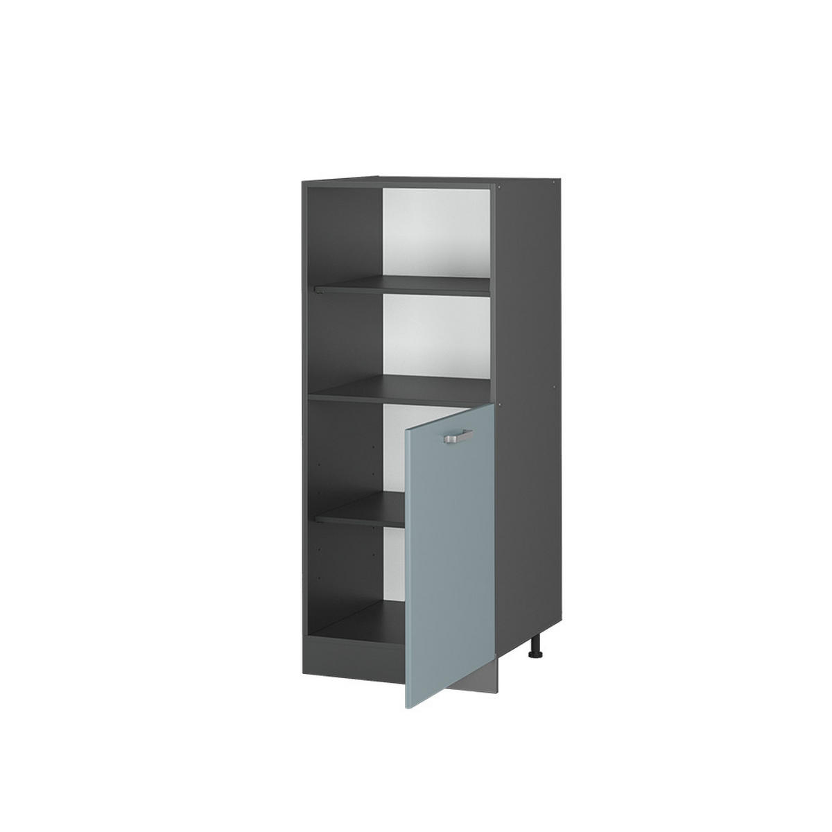 HERDUMBAUSCHRANK R-Line Blau-Grau 60 cm - Anthrazit/Blaugrau, Holzwerkstoff (60/143/57cm) - Vicco