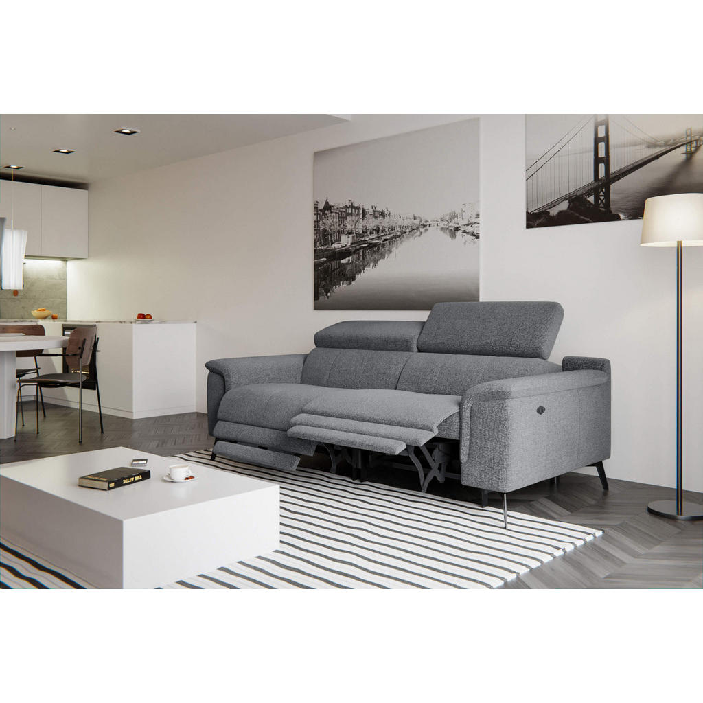Thumbnail - Courtois Laville Relaxsofa, Grau, Textil, Rechteckig, 212x82x103 cm, Wohnzimmer, Sofas & Couches, Sofas, Heimkino Sofas
