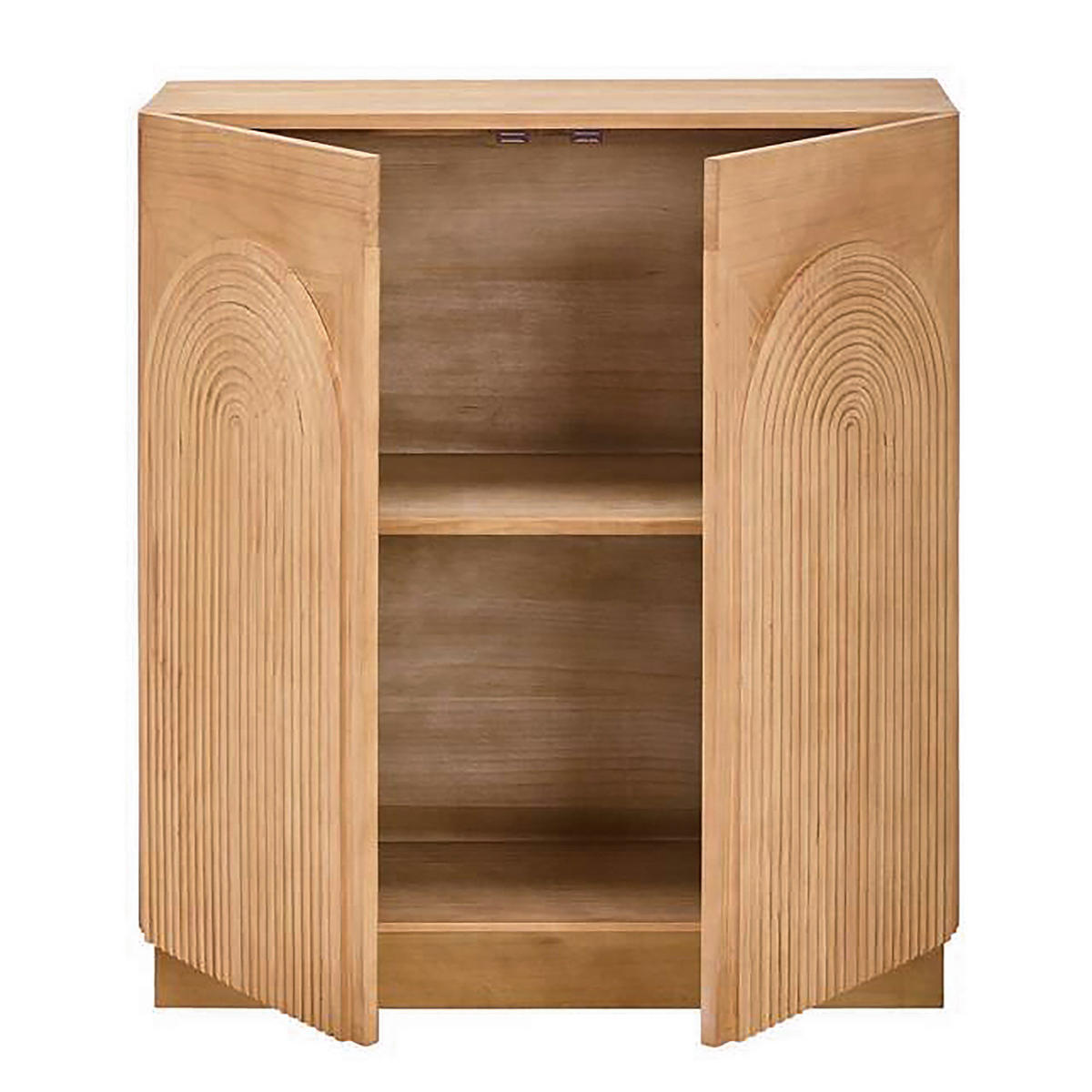 FURNIERTE KOMMODE - MDF - Kieferfarben, Holzwerkstoff (80/88/31cm) - home24