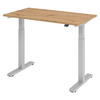 SCHREIBTISCH elektrisch XMST (Mini) 67,2/120/74 cm in Wildeiche - Wildeiche, Holzwerkstoff (67.2/120/74cm) - bümö