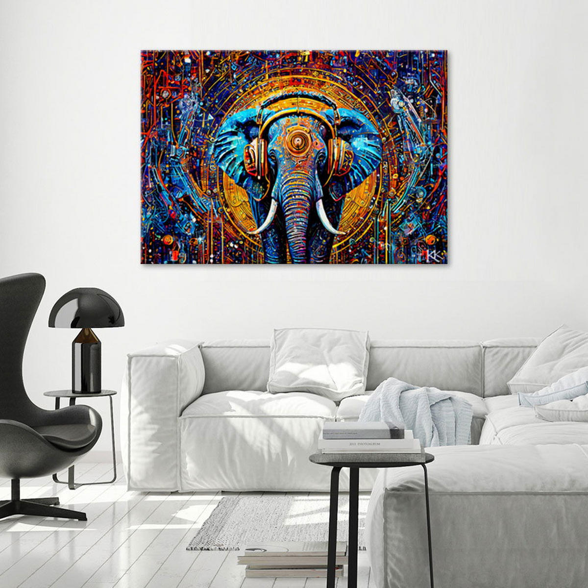 KUNSTDRUCK Bunt 100/70 cm - Multicolor, Textil (100/70cm) - KUNSTLOFT