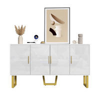 SIDEBOARD 150/40/82 cm Weiß aus MDF und Holzwerkstoff mit höhenverstellbaren Regalen - Weiß, Holzwerkstoff (40/82/150cm) - OKMYHOME