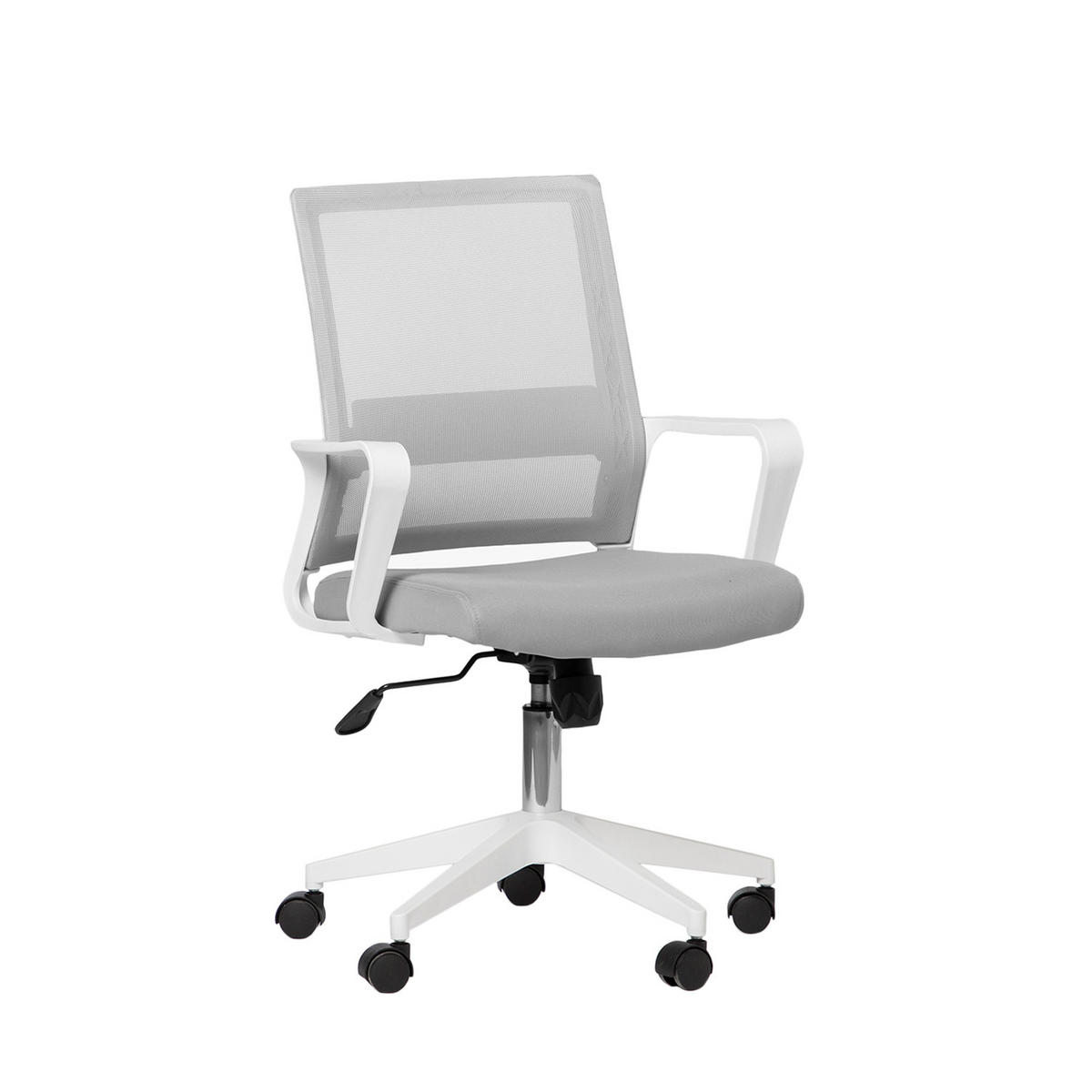 SCHREIBTISCHSTUHL Sayla 60 cm x 95-105 cm - Grau, Kunststoff (60/95/60cm) - Klast Home