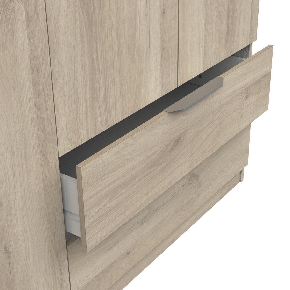 SCHRANK 8 Türen - GHOST - Eiche - 157,3 x 51,1 x 203 cm - Beige, Holz (51.1/203/157.3cm) - Demeyere
