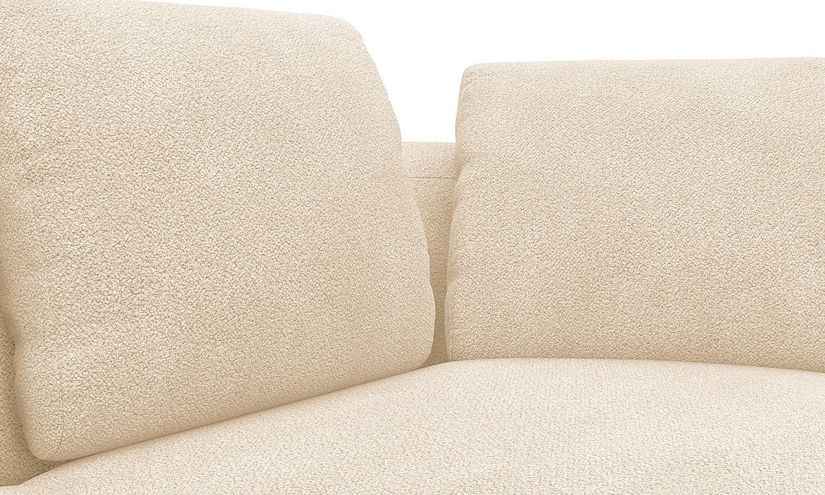 3-SITZER SOFA - Beige, Textil (217/74/102cm) - home24