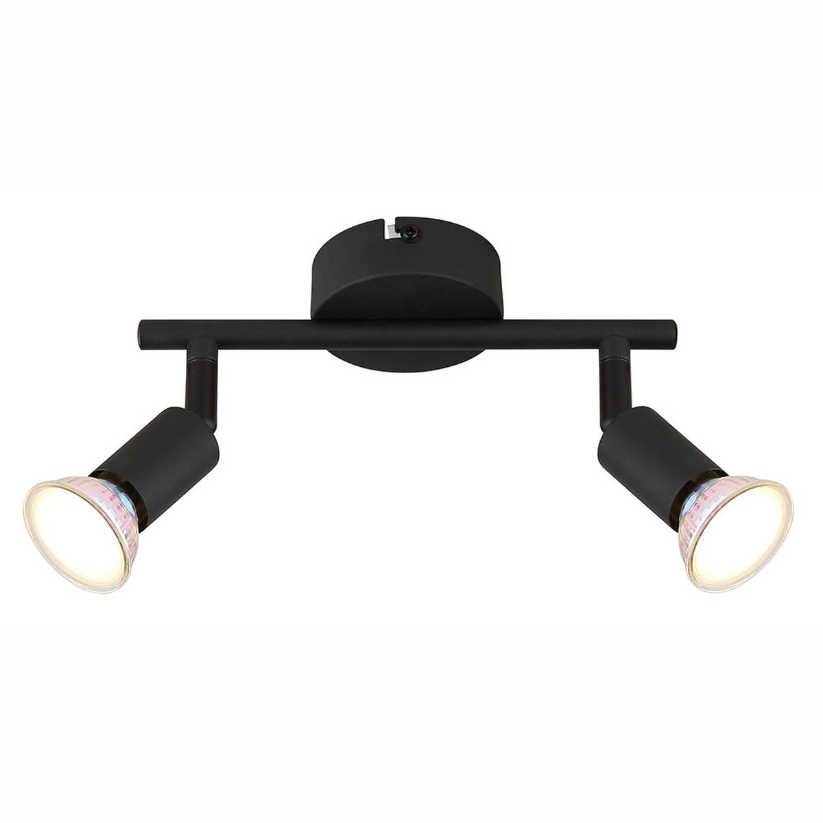 LED DECKENLEUCHTE Metall Schwarz - Schwarz, Metall (22/8/12.5cm) - Globo Lighting