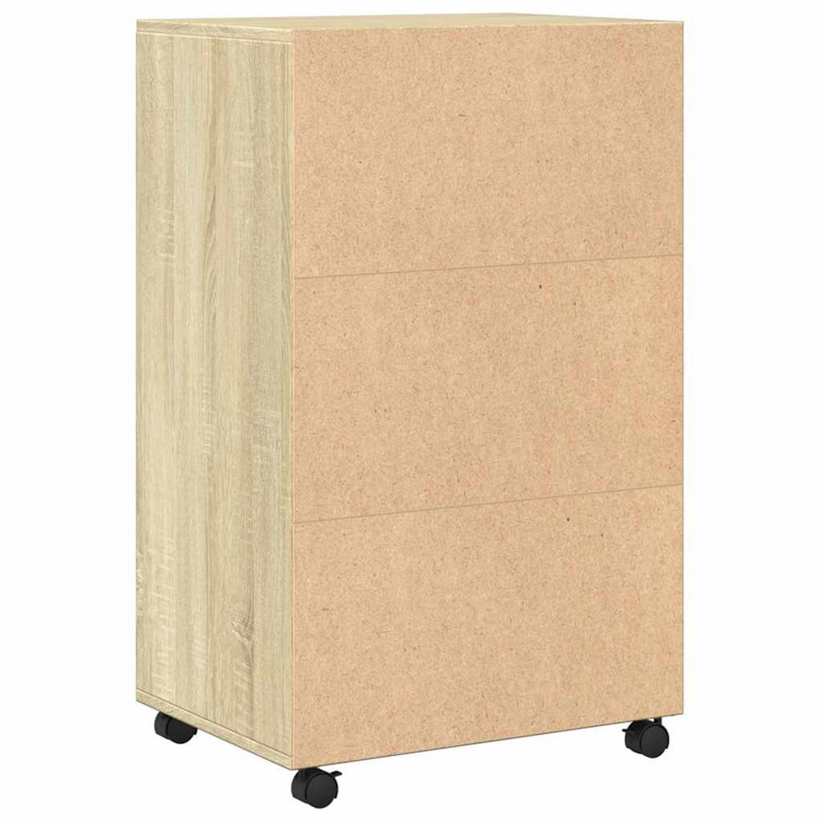 ROLLSCHRANK Sonoma-Eiche 55/40/91 Cm Holzwerkstoff - Braun, Holzwerkstoff (40/91/55cm) - vidaXL