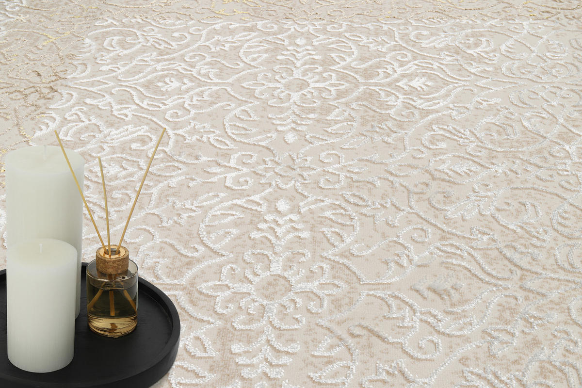 TEPPICH ARES Creme 300/400 cm - Creme, Kunststoff (300/400cm) - Tapiso