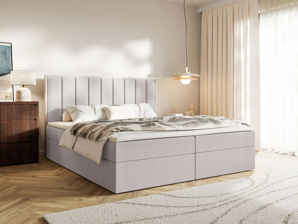 BOXBETT Togents Grau Chenille hydrophob 140x200 cm - Grau, Textil (140/200cm) - Selsey
