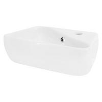 WASCHBECKEN - Weiß, Keramik (27/15/45cm) - ML-DESIGN