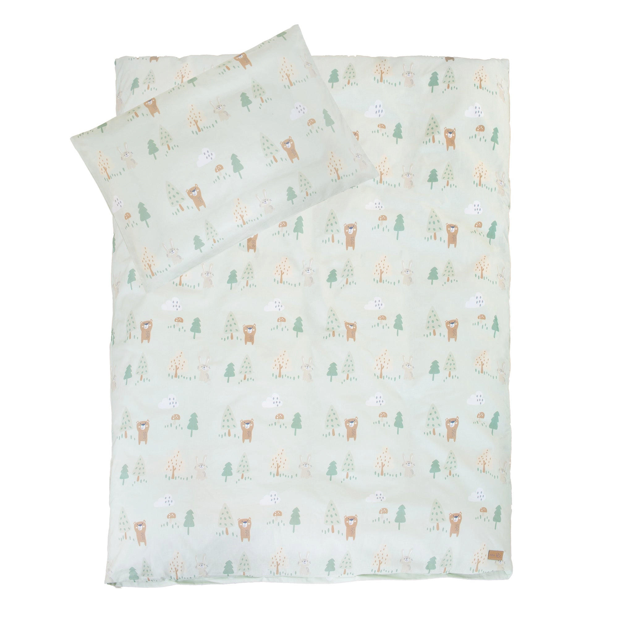 BABYBETTWÄSCHE Woodland Buddies - 100 x 135 cm - Grün, Textil (100/135cm) - Roba
