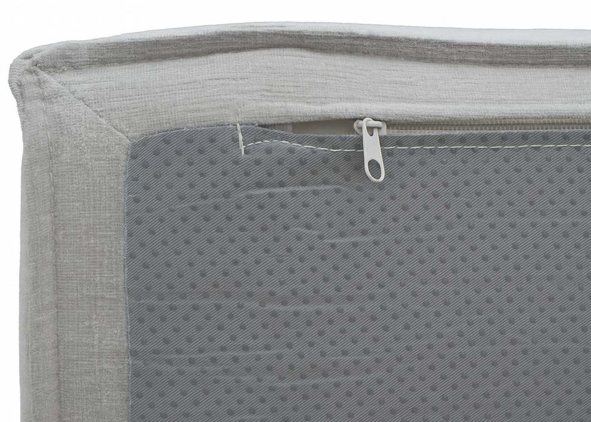 2MÍSTNÁ POHOVKA Světle šedá - světle šedá, textil (194/63/97cm) - MCW