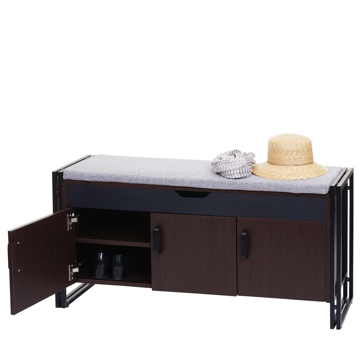 SITZBANK Dunkelbraun - Dunkelbraun, Holz (110/53/30cm) - MCW