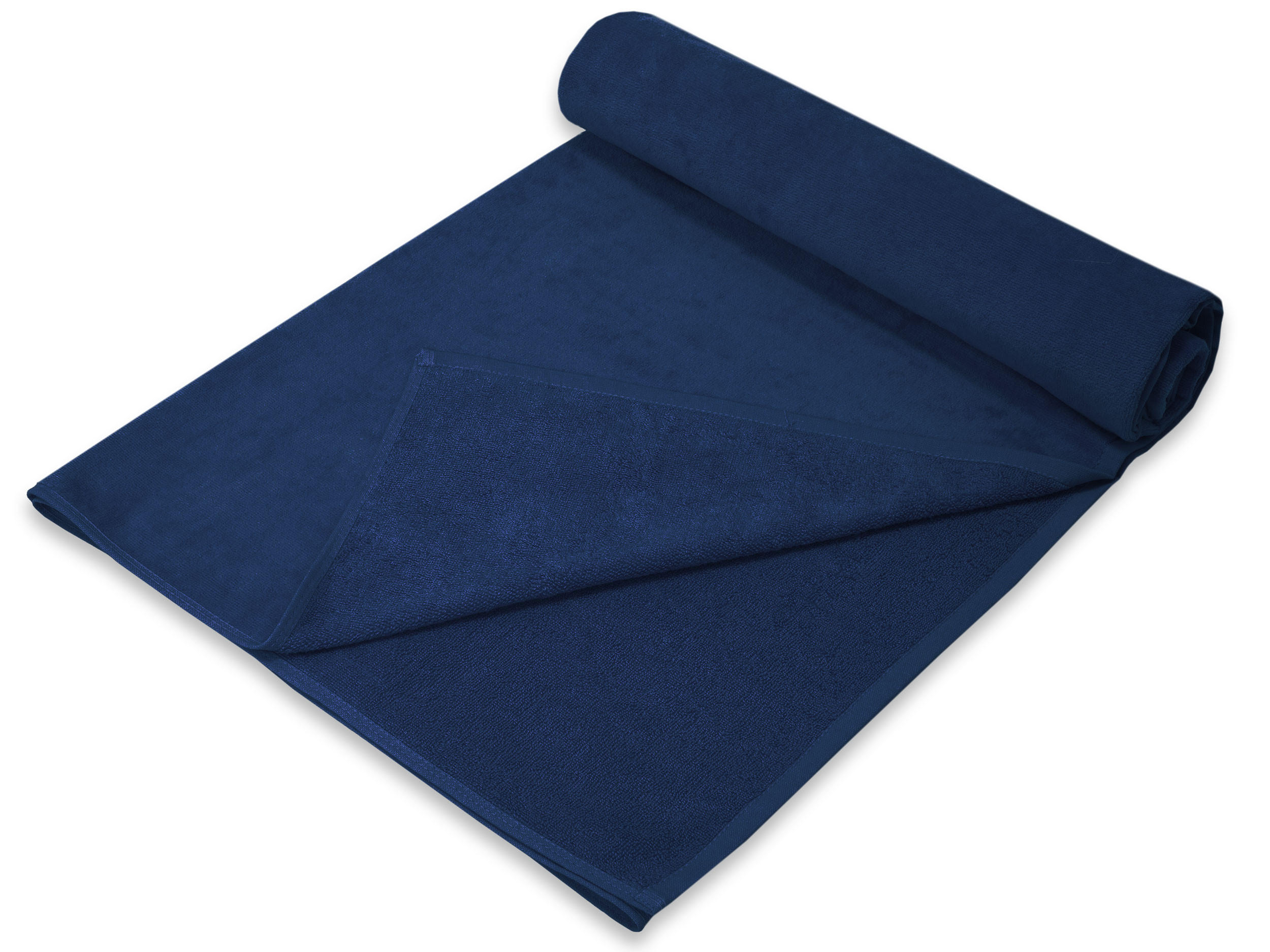 STRANDTUCH, 100x200 cm, 100% Baumwolle, Blau - Dunkelblau, Textil (100/200cm) - Zollner