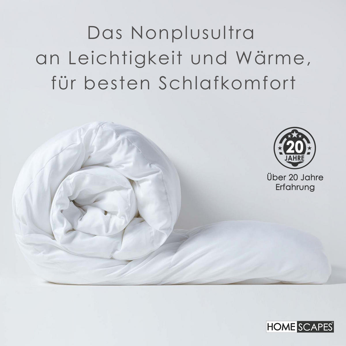 4-JAHRESZEITEN-BETTDECKE 230/220 cm, Super-Mikrofaser - Weiß, Textil (230/220cm) - Homescapes