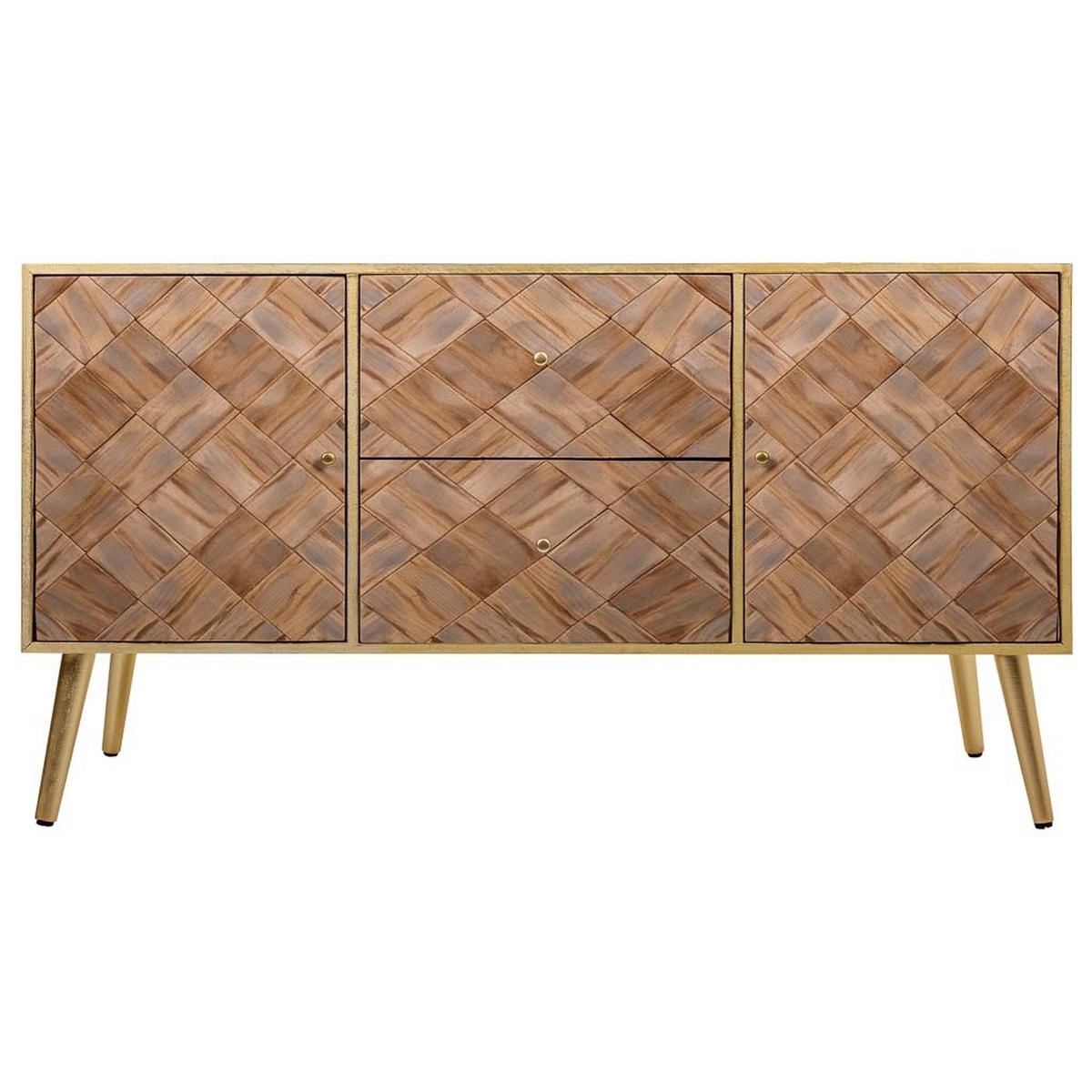 SIDEBOARD aus Holz, Braun 118x41x65 - Braun, Holz (118/65/41cm) - Wanderlust