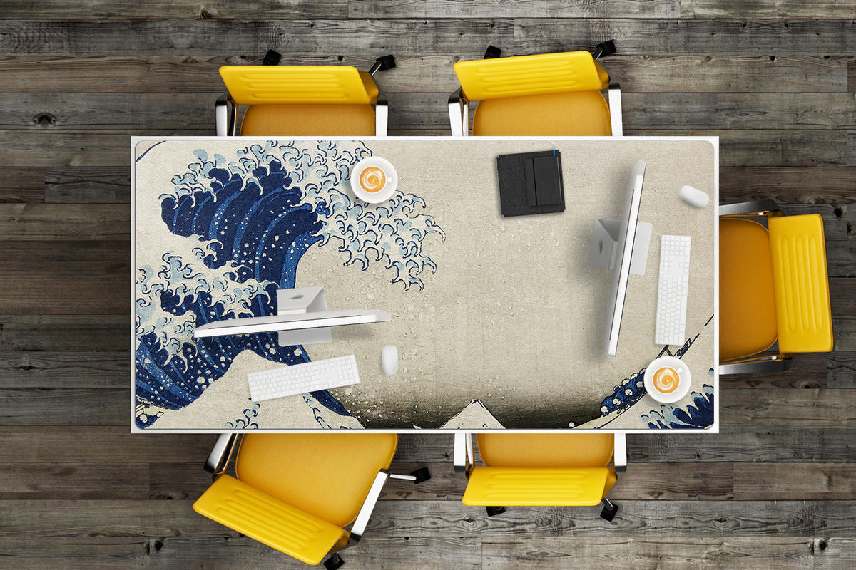 SCHREIBTISCHUNTERLAGE 100x50 cm Beige - Beige, Kunststoff (1.6/100/50cm) - ArtPrintCave