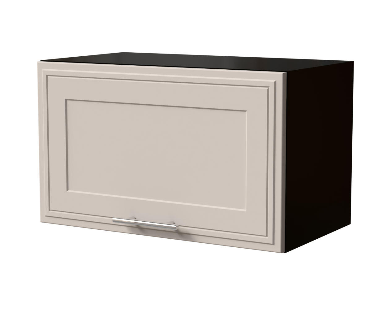 KLAPPHÄNGESCHRANK Salo W4B/60 Schwarz / Kaschmir Matt 60 / 32,5 / 36cm - Blum Aventos Klappenbeschlag - Kaschmir/Schwarz, Holz/Holzwerkstoff (60/36/32.5cm) - Feldmann-Wohnen
