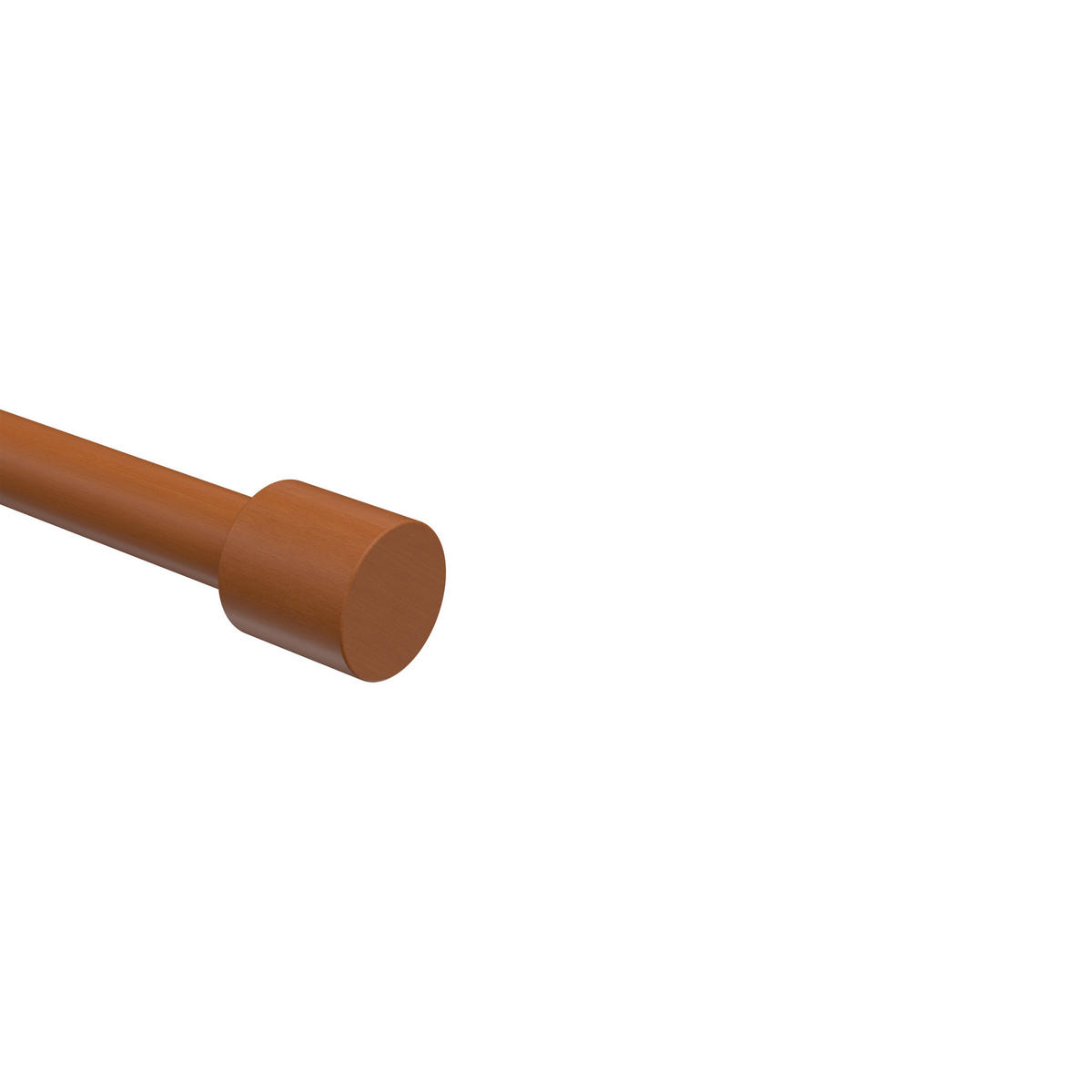 ENDSTÜCKE FÜR GARDINENSTANGEN 16 mm Ø, Pin Kirschbaum, Packung 2 Stück - Kirschbaumfarben, Holz (2.5/2.5/2.5cm) - INTERDECO