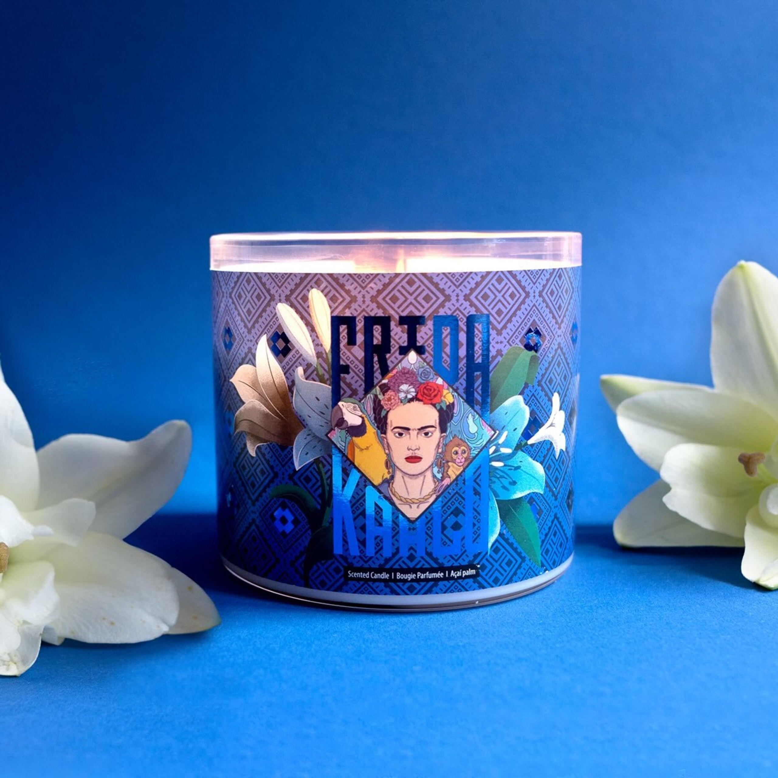 DUFTKERZE Kahlo - Dunkelblau, Naturmaterialien/Glas (10cm)