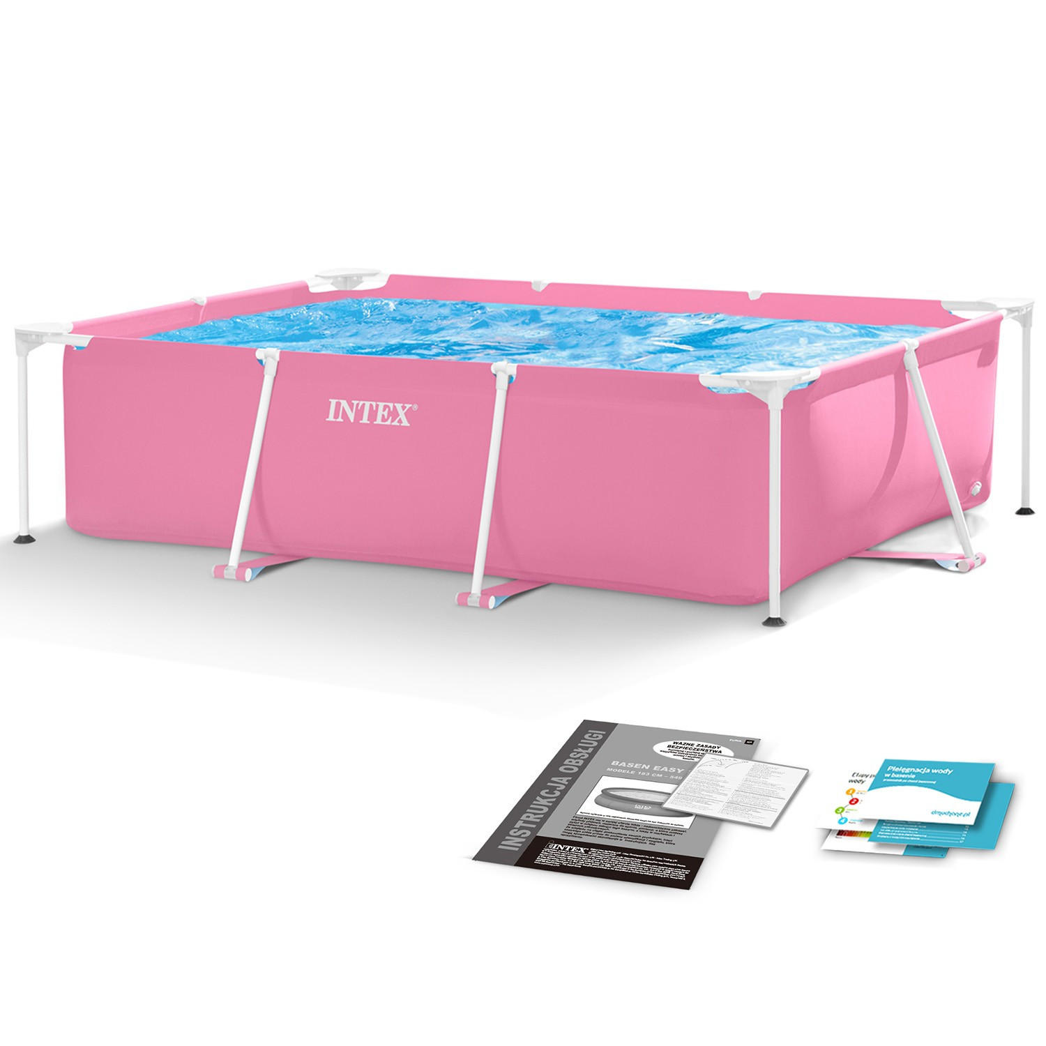 POOL 220 x 150 x 60 cm - 28266 - Rosa, Textil (220/60/150cm)