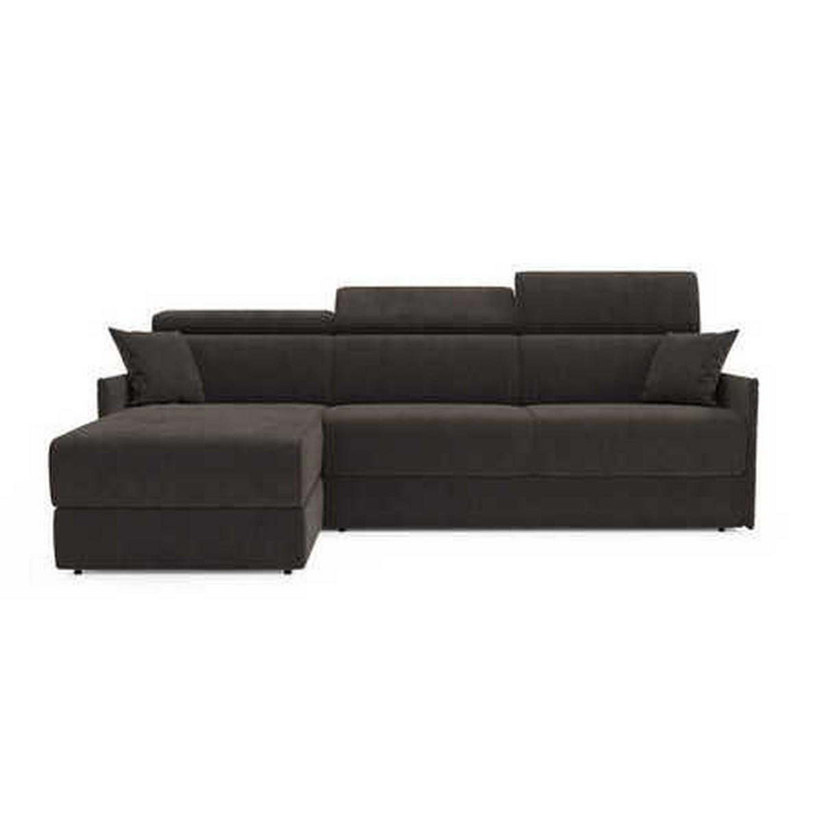 ECKSOFA Miryam - Schwarz, Metall (252/98cm) - Divani.store