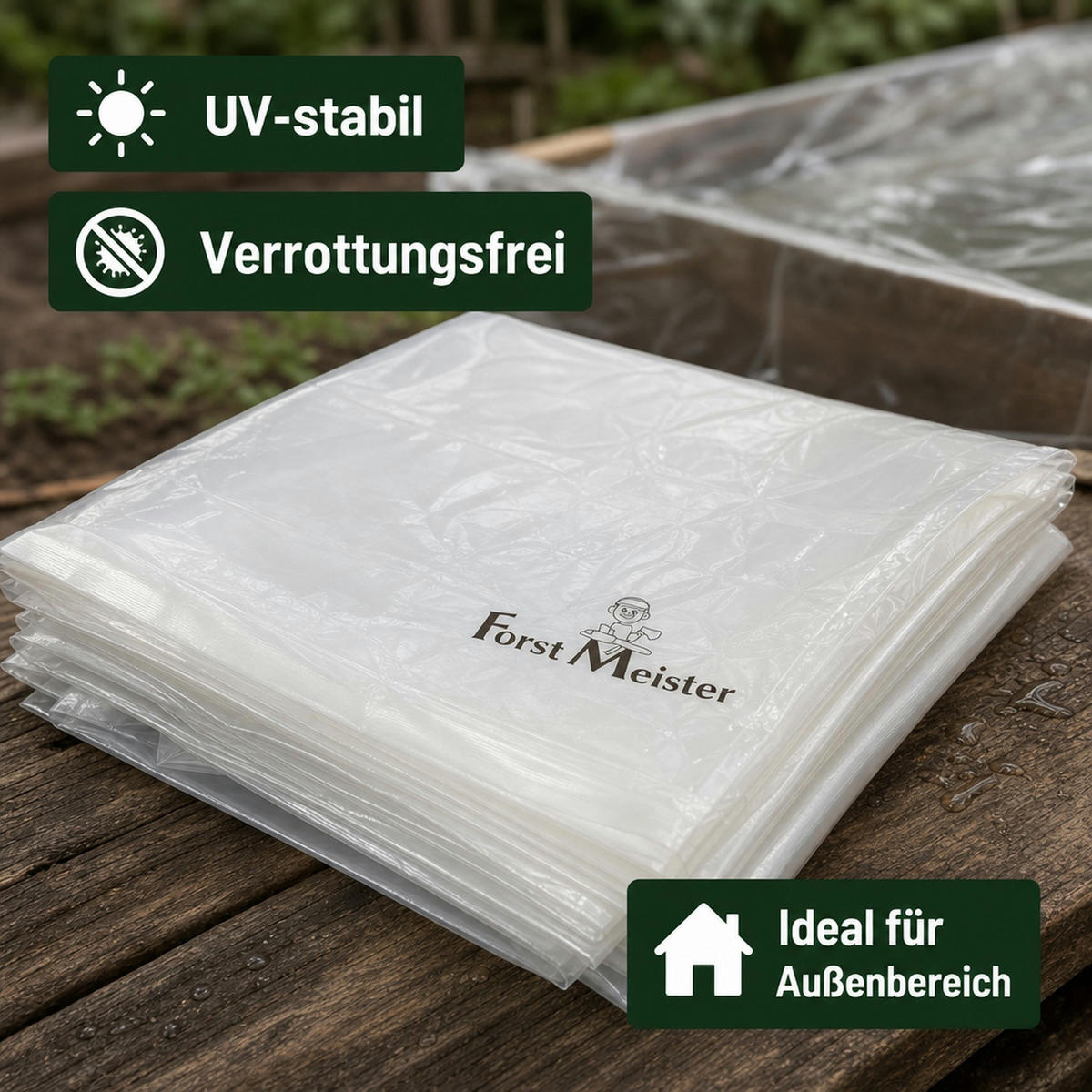 ABDECKPLANE - Transparent, Kunststoff (300/200/1cm) - Westfalia