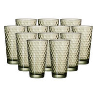 LONGDRINKGLÄSER Favo Oliv 400 ml 12er Set - Olivgrün, Glas (0.4L) - Ritzenhoff Breker
