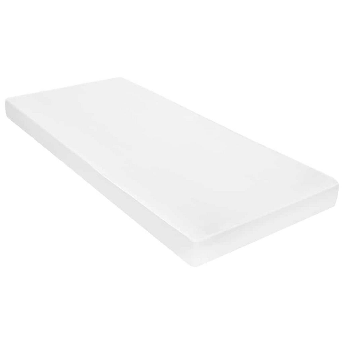 MATRATZE 100 X 200 CM 7 ZONEN PU SCHAUM 10 CM H2 H3 - Weiß, Kunststoff (100/200cm) - vidaXL