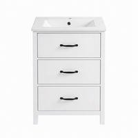KOUPELNOVÁ SKŘÍŇKA S UMYVADLEM Bílá volně stojící 61 cm - bílá, kompozitní dřevo (61/83/47cm) - Urban Meuble
