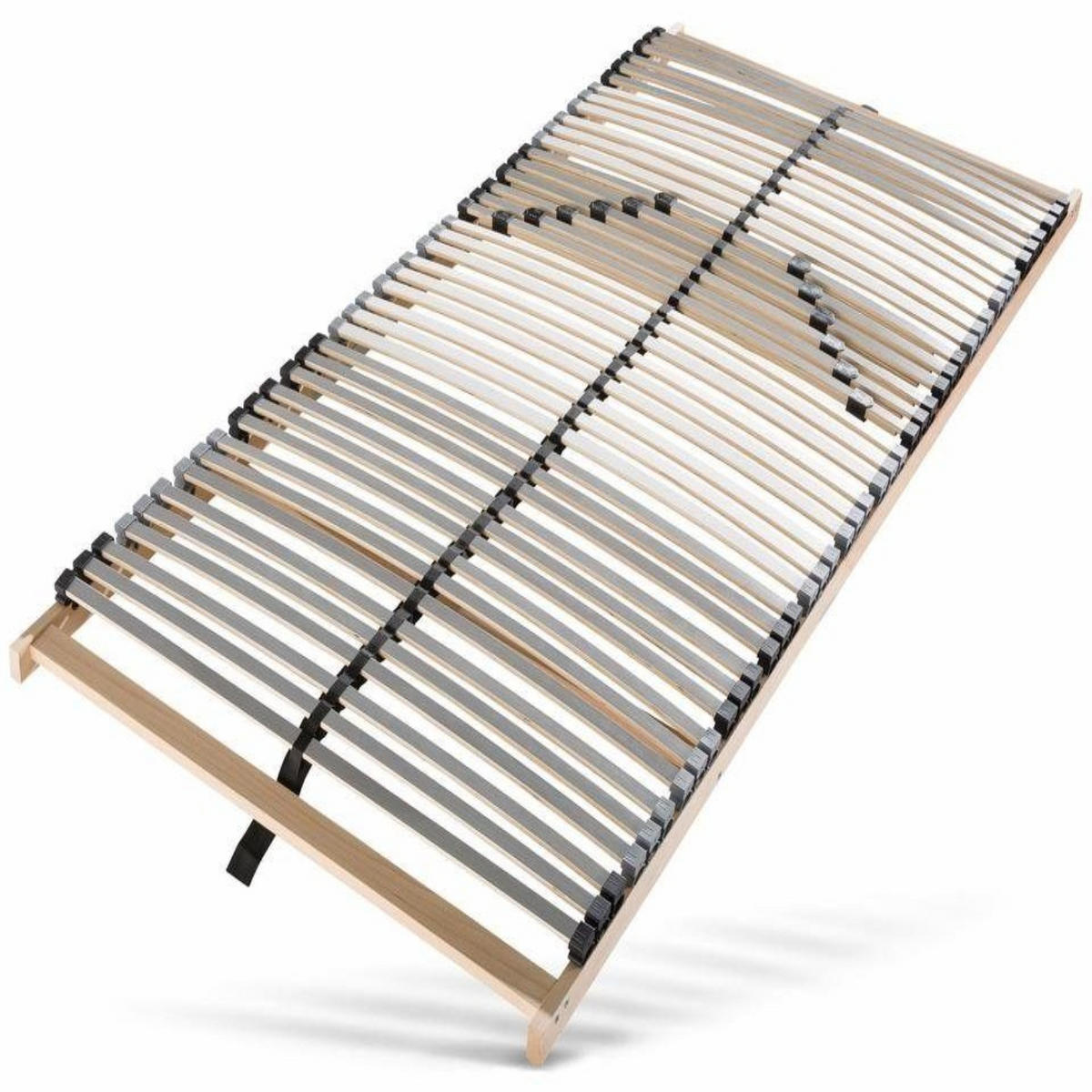 LATTENROST Lux Fix - 140x200 cm, mit Härteregulierung, 7 Zonen, 42 Latten, Buchenholz - Buchefarben/Braun, Holz (140/200cm) - Sleepneo