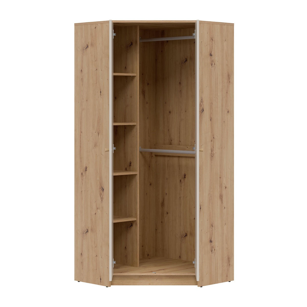 JUGENDZIMMER Trey Set A - 5-teilig - Kaschmir/Eichefarben, Holz/Holzwerkstoff (82/188/82cm) - QMM TraumMöbel