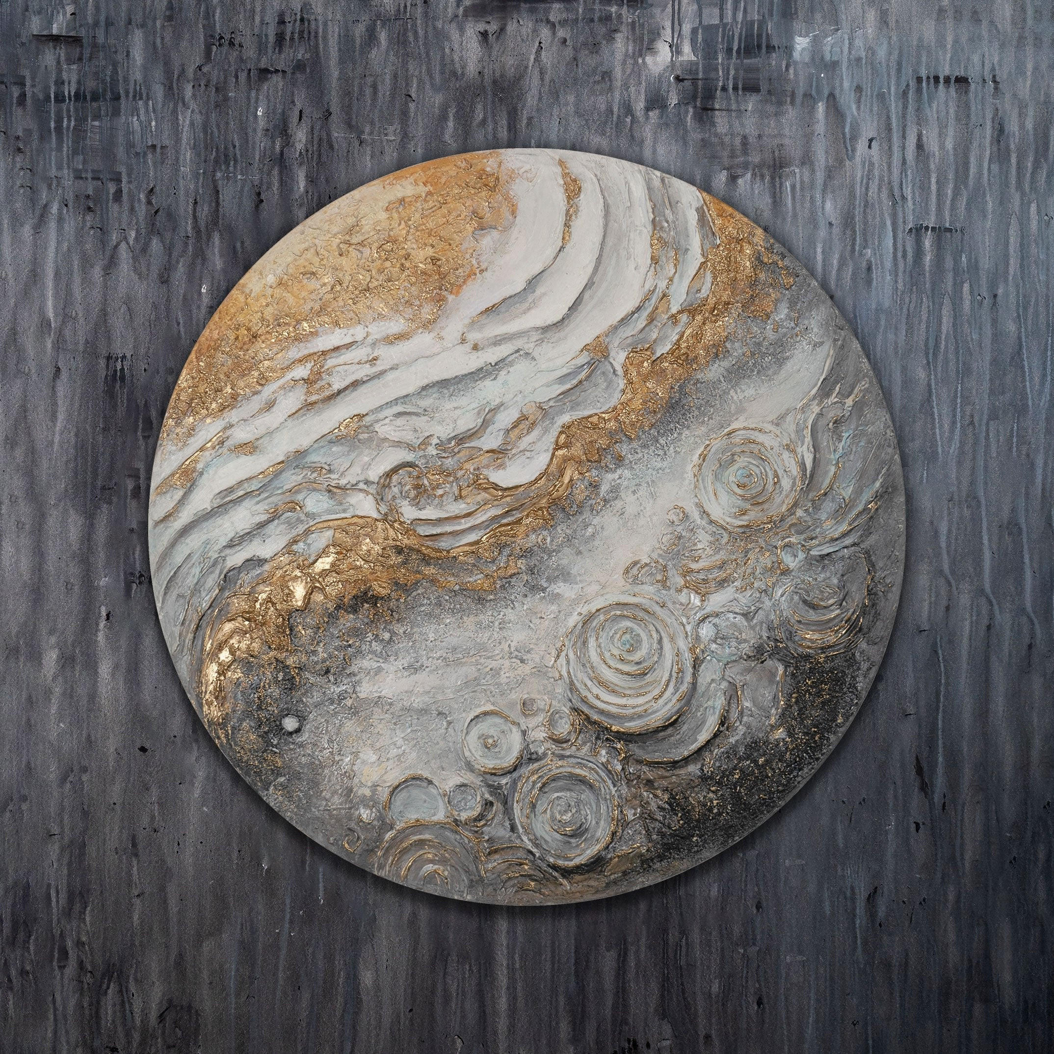 GEMÄLDE Sirius auf Keilrahmen 90 cm - Multicolor, Holz (90/90cm) - YS-art gallery