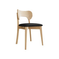 WOHNZIMMER STUHL KT64, Holzfarbe: Buche - Buchefarben/Schwarz, Holz/Textil (48/80/51cm) - MIRJAN24