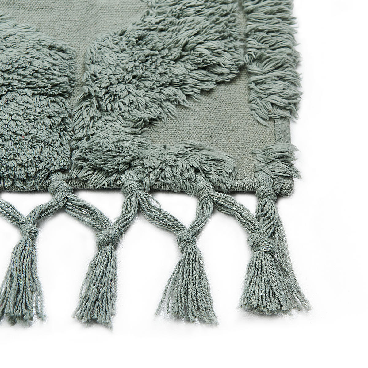 KURZFLOR-TEPPICH Kars 150/80 cm - Grün, Textil (80/150cm) - Beliani