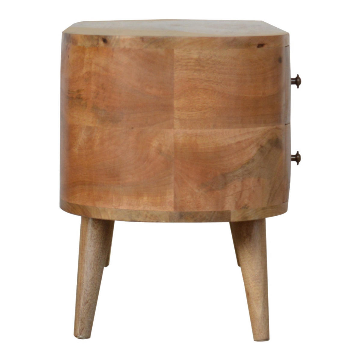 TV-ELEMENT mit 4 Schubladen und 2 Regalen - Messingfarben/Braun, Holz/Metall (110/47/35cm) - Artisan Furniture