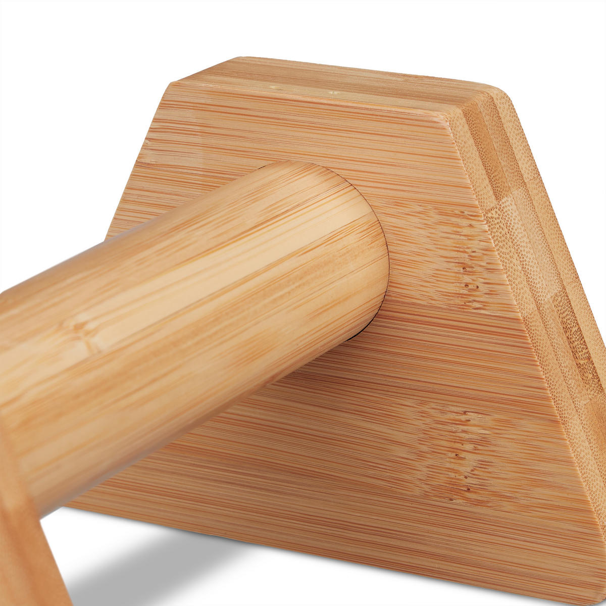 4xLIEGESTÜTZGRIFFE - Hellbraun, Holz/Kunststoff (21/38cm) - Relaxdays