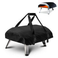 ABDECKUNG für Pizzaofen 64 x 41 x 17 cm Oxford 600D wasserdicht - Schwarz, Textil (41.9/17/64cm)
