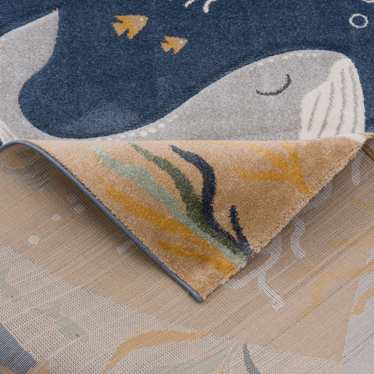 KINDER TEPPICH MAUI KIDS OZEAN - Blau, Textil (80/150cm) - Pergamon