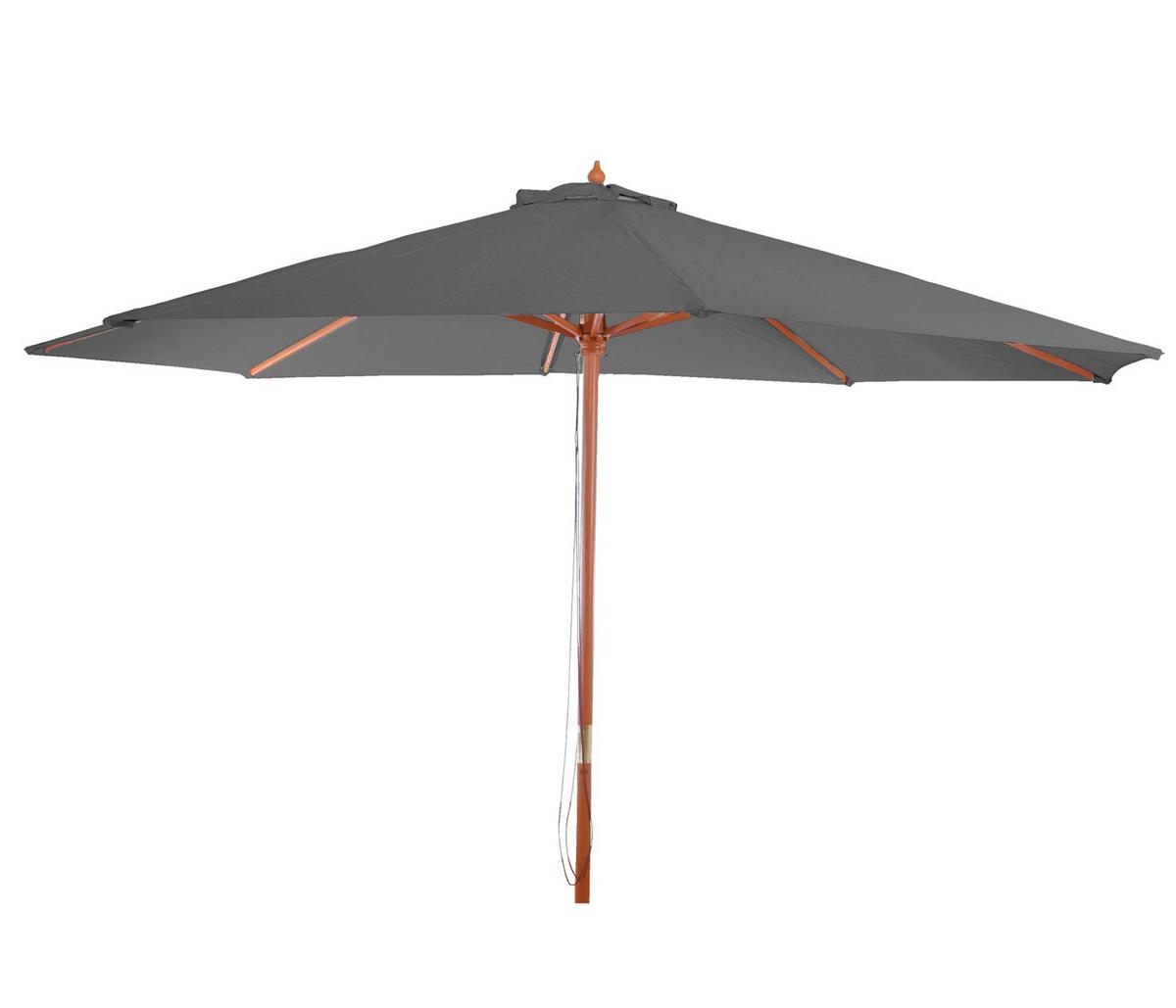 SONNENSCHIRM Grau - Grau, Holz (350/350cm) - MCW