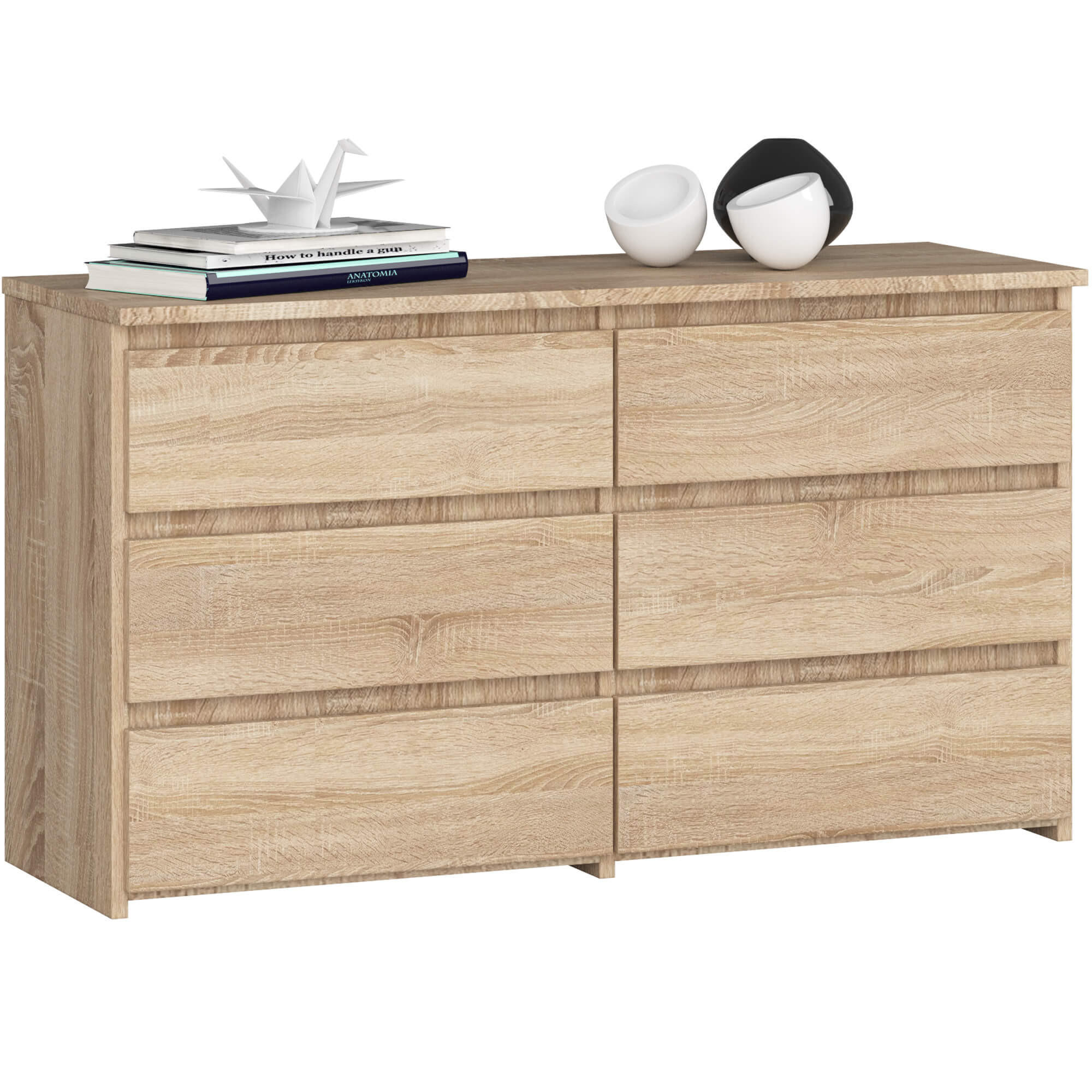 Akord Kommode Sonoma Eiche 100x57x35 cm