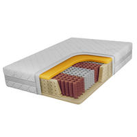 TASCHENMATRATZE MOXE - 90/200 - H3 - Sivo - Weiß, Textil (90/200cm) - MKS