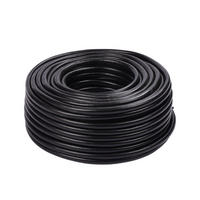 GARTENSCHLAUCH Schwarz 100 m UV beständig - Schwarz, Kunststoff (10000cm) - Relaxdays