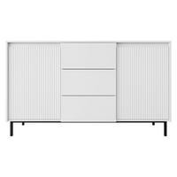 SIDEBOARD Ozmi 2D3SZ - Schwarz/Weiß, Holzwerkstoff/Metall (153/90/50cm) - MIRJAN24