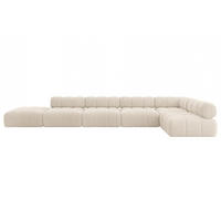 ECKSOFA modulares Sofa Favio-L3 - 475x190x70 cm Beige Cord - Beige, Holzwerkstoff/Textil (475/190cm) - ALTDECOR