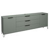LOWBOARD Erna 216x45x82 Pinie Green matt Lack - Grün, Holzwerkstoff (216/82/45cm) - 58aufmkessel