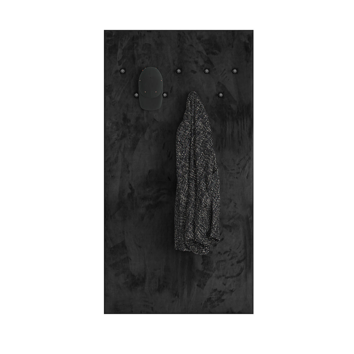EINGANGSMÖBEL Nilo Schwarz - Schwarz, Holzwerkstoff (80/153/3cm) - Petits-meubles