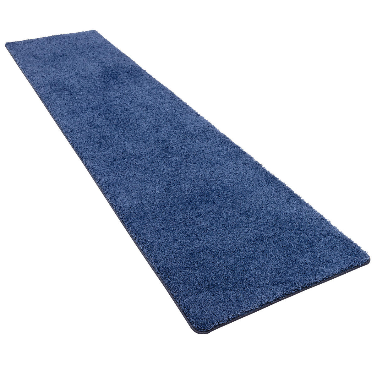 HOCHFLOR SHAGGY LÄUFER TEPPICH PALACE - Dunkelblau, Textil (80/240cm) - Snapstyle