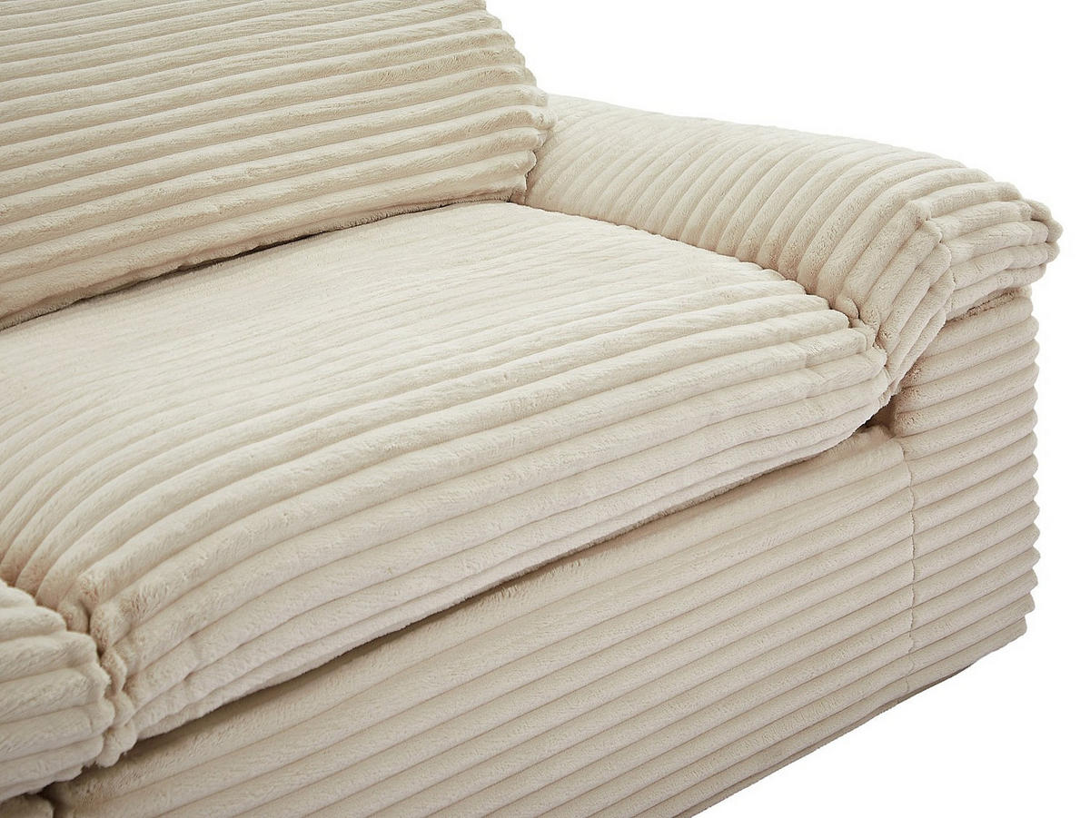 SOFA - 4 Personen - samt - beige Sobosa - Beige, Textil (306/79/106cm) - Vente-Unique