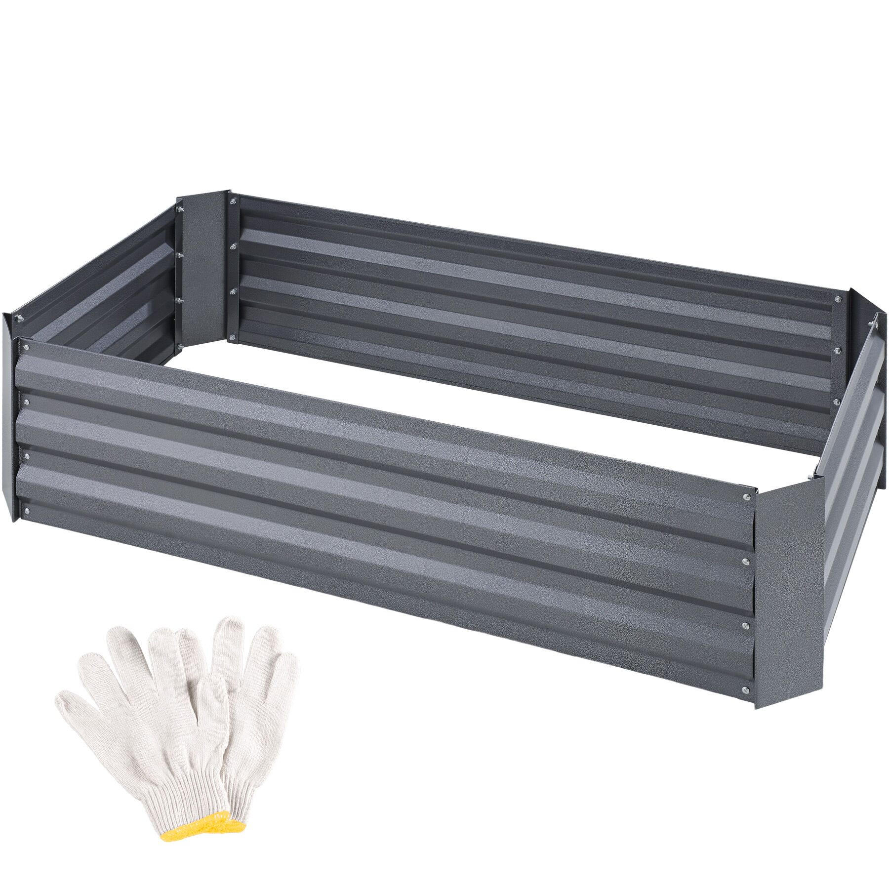 HOCHBEET Pimpinella,120 x 60 x 30 cm,grau - Grau, Metall (60/30/120cm) - tectake